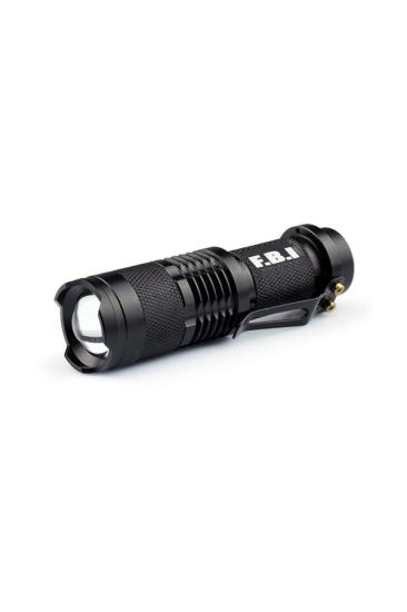 F.B.I F-81 2000 lümen 3 modlu el feneri Su geçirmez Zoomlu Şarjlı