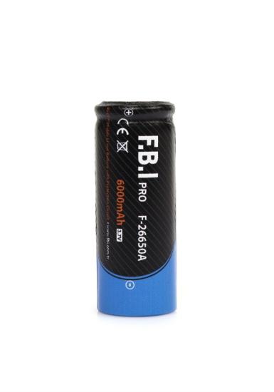 F.B.I 26650 3.7V 6000mAh Şarj Edilebilir Li-ion Pil