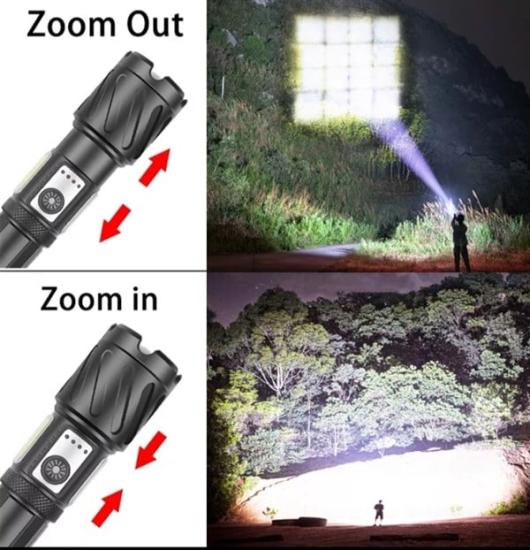 F.B.I PRO F48A En Güçlü Güçlü XHP160 LED el feneri yan COB lambası süper parlak ışık destek Zoom su geçirmez Mıklatıslı El Feneri