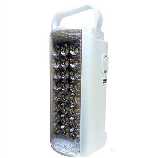 Fujita 2606L USB Şarj Çıkışlı 24 LED 80 Saat Akülü Şarjlı Işıldak