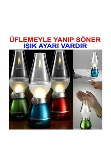 Şarjlı LED Fanus Gece - Okuma - Romantik - Kamp - Çadır - Balıkçı
