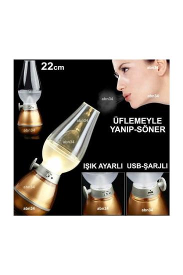 Şarjlı LED Fanus Gece - Okuma - Romantik - Kamp - Çadır - Balıkçı