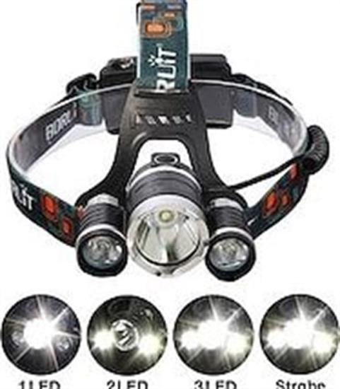 GreyderT6 Kafa Feneri 5000 Lumens 3Xcree Xm-T6+2R5 Lamba Led Kamp