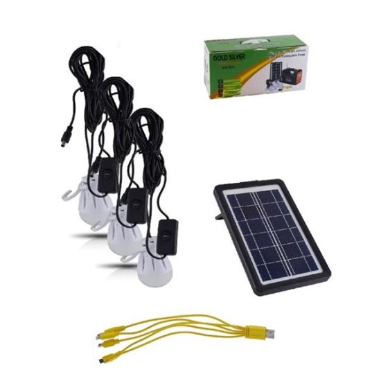 Gold Silver GS-535 Güneş Enerjili Solar ,Radyolu Spot Fener