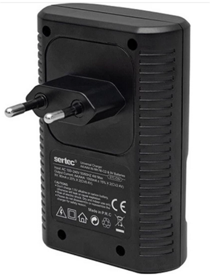 Sertec STC-C9V AA-AAA-9V Uyumlu Universal 4’lü Pil Şarj Aleti