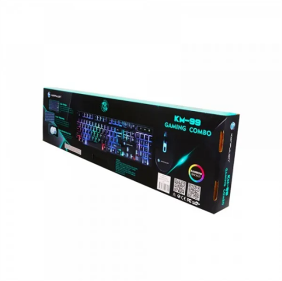 Konfulon KM99 Türkçe Q RGB Işıklı Gaming Klavye Mouse Set