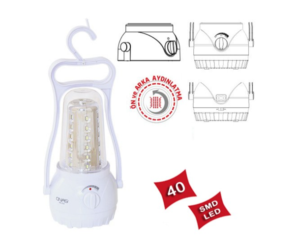 ONAS NS-215 40 LEDLİ ŞARJLI IŞILDAK
