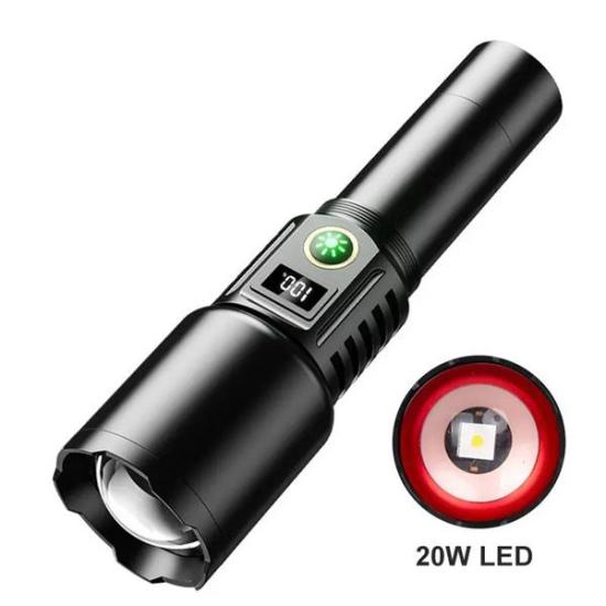 Gold Orion OR-508-TG 2000 Lümen TG LED Zoomlu USB Şarjlı El Feneri - 3 Modlu