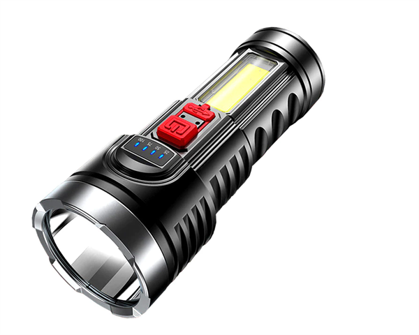 Polizei P-100 Süper güçlü LED el feneri taktik Isığı USB şarj edilebilir su geçirmez lamba Ultra parlak fener kamp balıkçılık el feneri