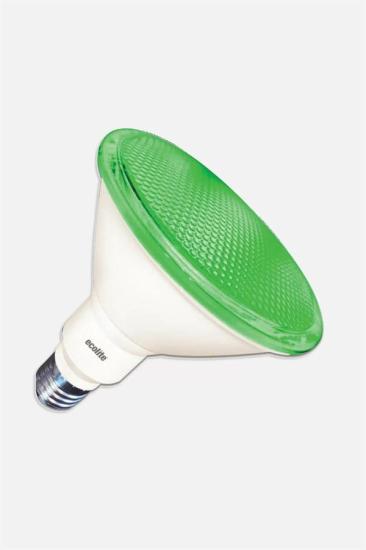 Ecolite LED PAR38 Yeşil IP44 8W E27 Duy Ampul