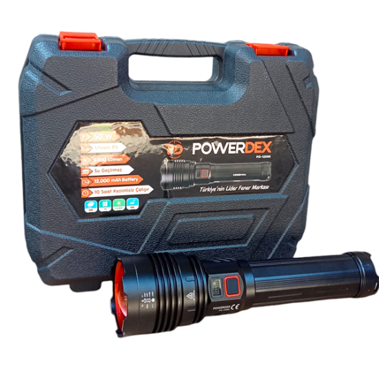 Powerdex Pd-12500 50 Watt Zoomlu Profesyonel Avcı Feneri