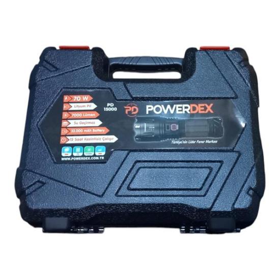 Powerdex Pd-15000 Profesyonel Büyük Avcı Feneri 70w 7000 Lümen Zoomlu