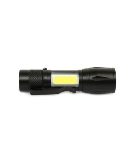PeakStar PS-2115 Şarjlı Metal Yağmur Suyu Geçirmez Xpe + COB Led’li El Feneri