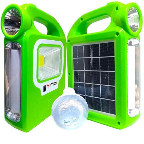 Polizei P-181S Solarlı Şarjlı 2x18650 Pilli Powerbanklı Ampüllü Işıldak