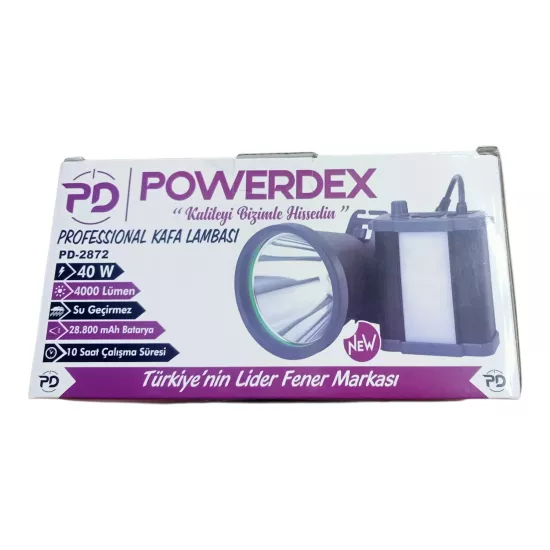 Powerdex PD-2872 40W 4000 Lümen Kafa Lambası | pilfenerampul