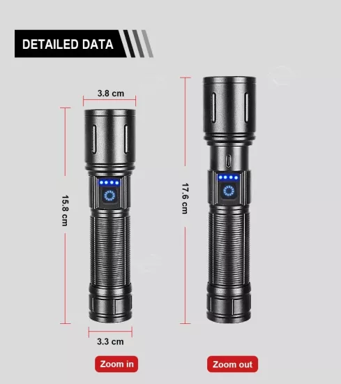 Powerdex PD-4200 10W Şarjlı El Feneri | Pilfenerampul.com