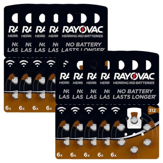 Rayovac 312 Numara İşitme Cihaz Pili 60 Adet PR41 Kulaklık Pili