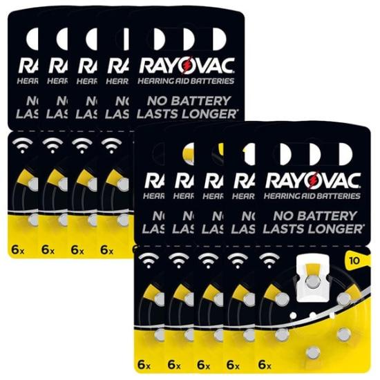 Rayovac 10 Numara İşitme Cihaz Pili 6’lı Paket PR70 Kulaklık Pili