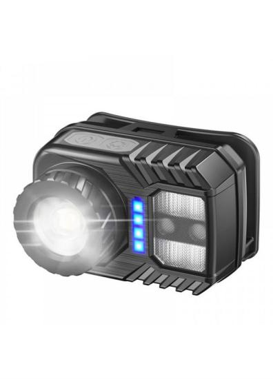 Peakstar PS-571 Sensör XPG COB LED USB Şarj Edilebilir Lityum Pilli Zoomlu Kafa Lambası