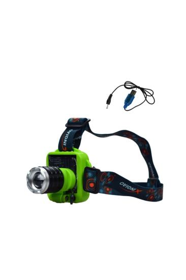 Şarjlı LED Kafa Lambası Güneş Enerjili Zoomlu Sellektörlü