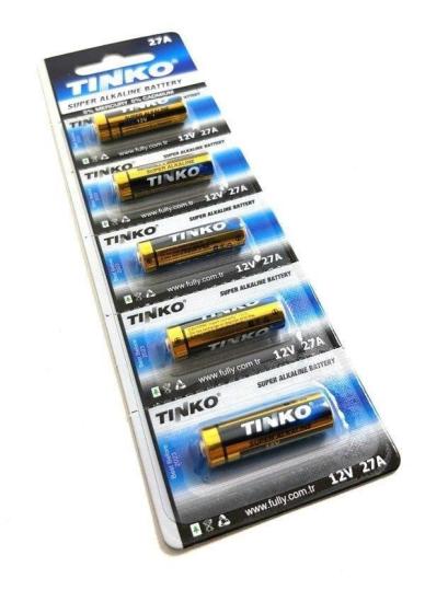 Tinko 27A 12V Alkalin 5’Li Blister Paket Pil