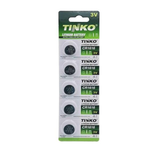 Tinko Cr1616 3V 5’Li Blister Paket Lityum Pil