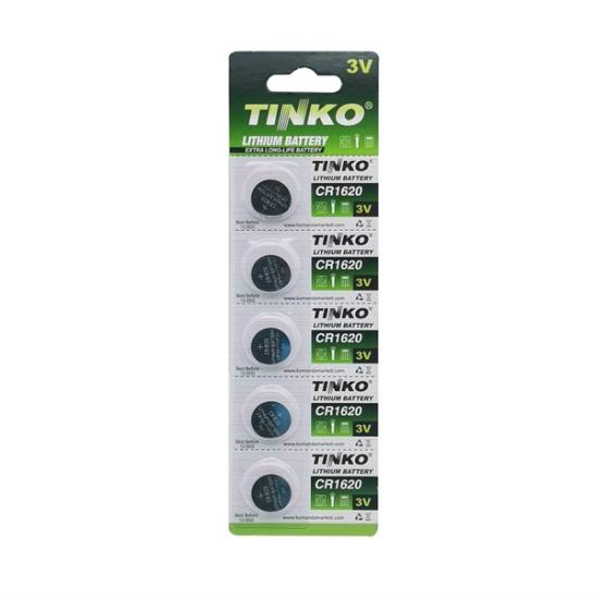 Tinko Cr1620 3V 5’Li Blister Paket Lityum Pil