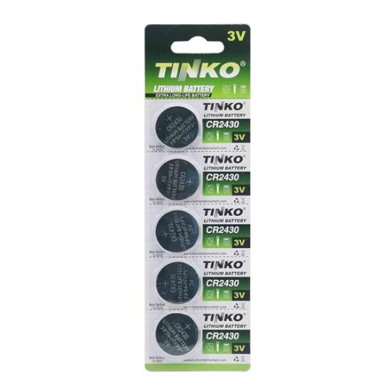 Tinko Cr2430 3V 5’Li Blister Paket Lityum Pil