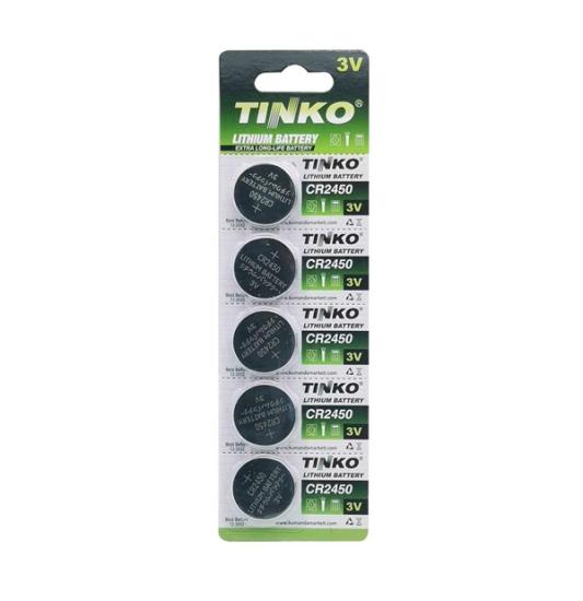 Tinko Cr2450 3V 5’Li Blister Paket Lityum Pil