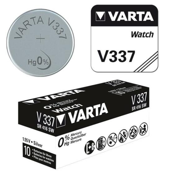 Varta 337 SR416SW Hafıza Saat Pili 10 Adet