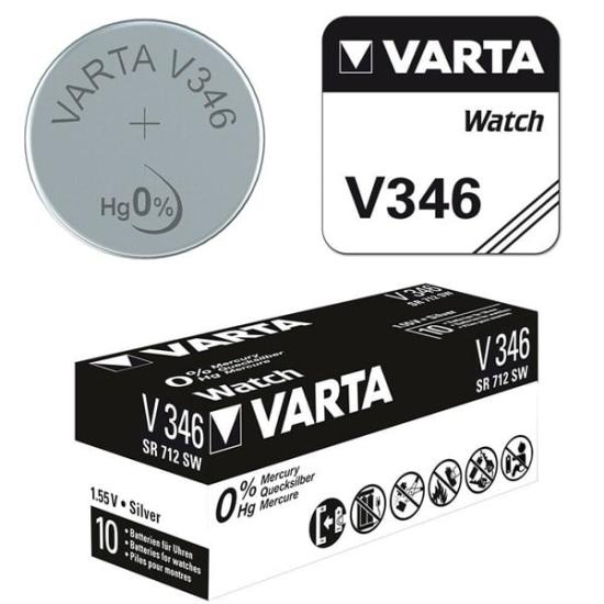 Varta 346 SR712SW Hafıza Saat Pili 10 Adet