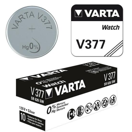 Varta AG4 - 377 - SR626SW Hafıza Saat Pili 10 Adet