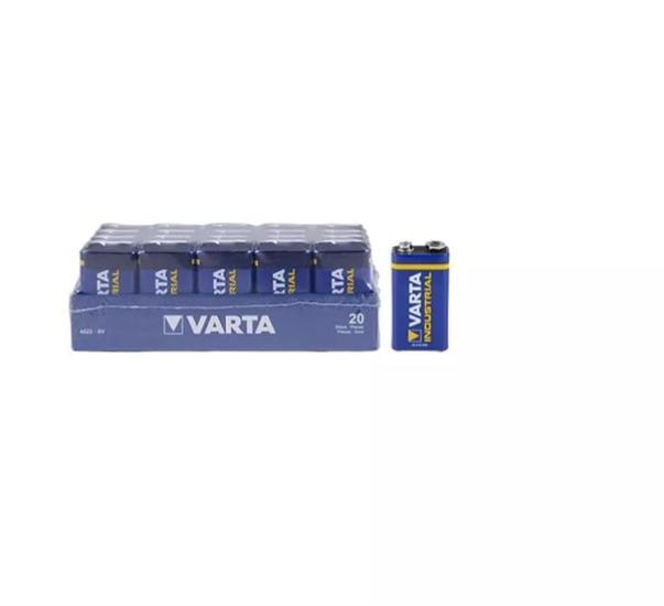 Varta Endüstryel Alkalin 9V Kare Pil 20’li