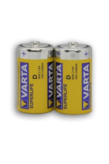Varta Manganez 1.5v D Büyük Boy Superlıfe Serisi 2’li Kart