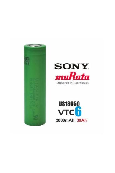 Sony 18650 VTC6 3.7V 3000 Mah Li- İon PİL (30A)