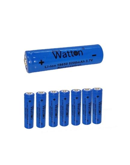 Watton 18650 Şarjlı Pil El Feneri Pili