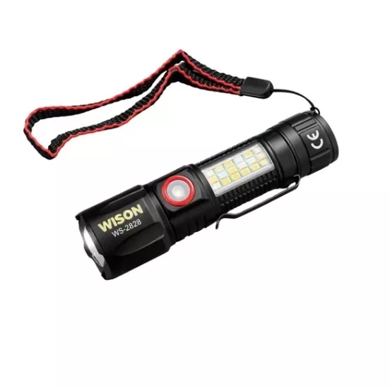 Wison WS-2828 1000 Lümen Polis Çakarlı Taktik Fener | pilfenerampul