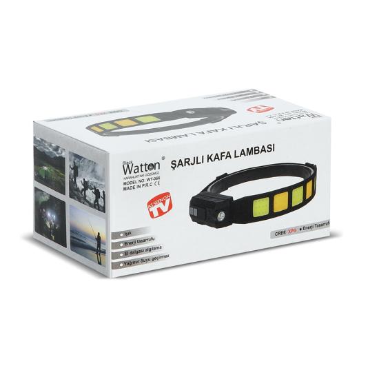Sensörlü COB XPG LED Kafa Lambası Güçlü Aydınlatma Yüksek Performans Çok Modlu WT-066