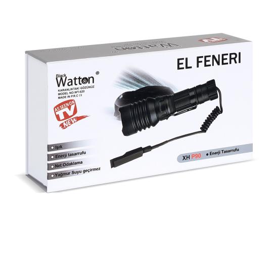 TG-10 LED Fener Profesyonel Av ve Outdoor Kullanım Güçlü Aydınlatma WT-620