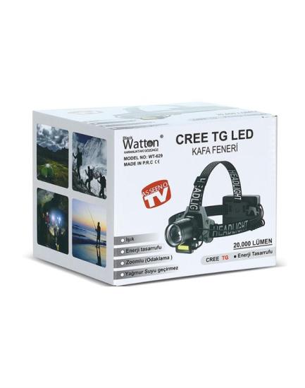 WATTON WT-629 CREE TG 20,000 LÜMEN ŞARJLI KAFA LAMBASI sensörlü