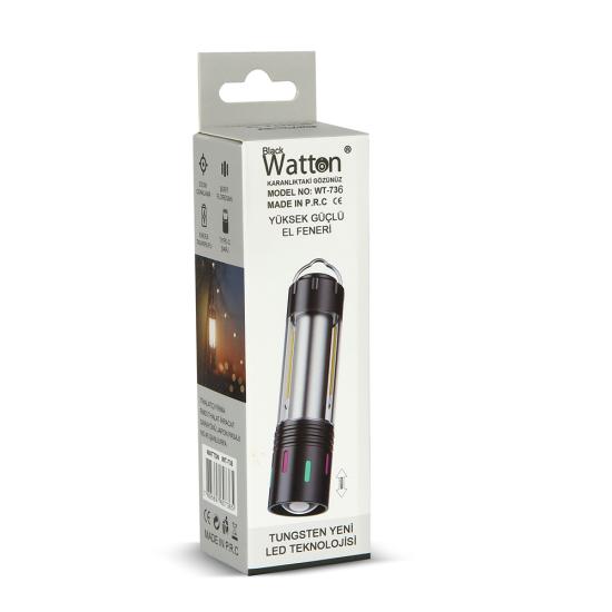 TG LED Şarjlı Kamp Lambası Ortam Aydınlatmalı Taşınabilir Güçlü Işık WT-736