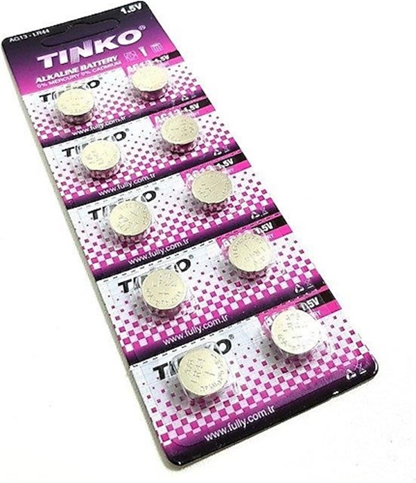 Tinko 1.5V Ag13 Lr44 10Lu Blister Paket Alkalin Pil