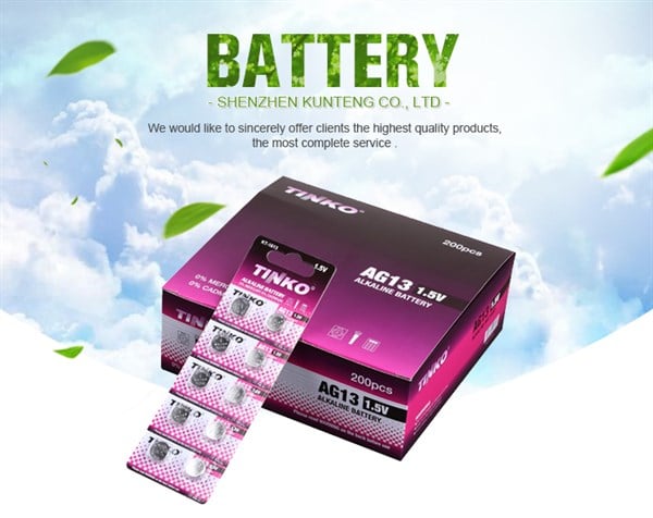 Tinko 1.5V Ag13 Lr44 10Lu Blister Paket Alkalin Pil