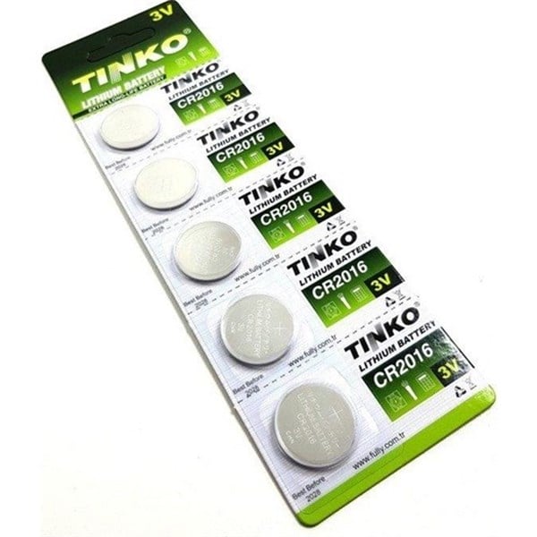 Tinko CR2016 3VOLT Lithium Pil Para Pil - 5 Adet