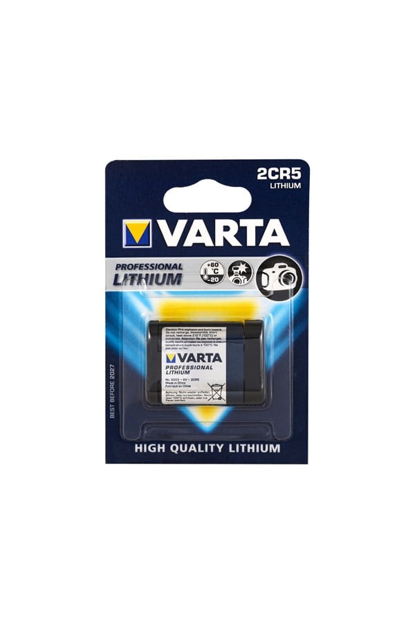 Varta 2CR5 6V Lithium Pil Tekli Kart