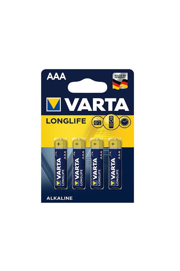 Varta Longlıfe Alkalin AAA İnce Kalem Pil 4’lü