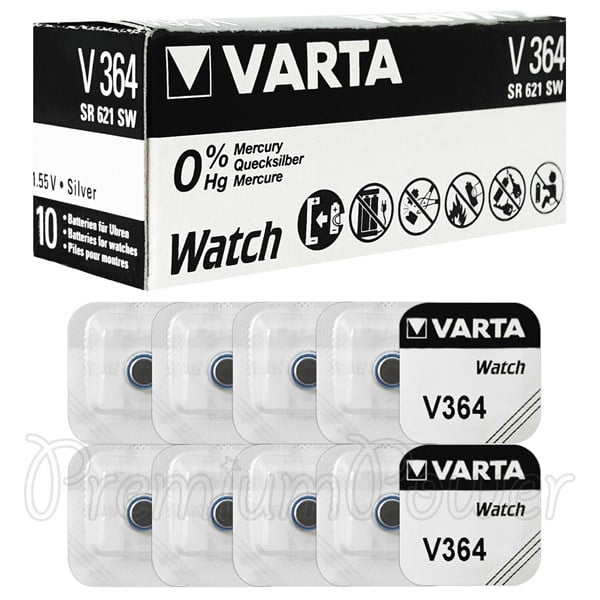 Varta AG1 - 364 - SR621SW Hafıza Saat Pili 10 Adet