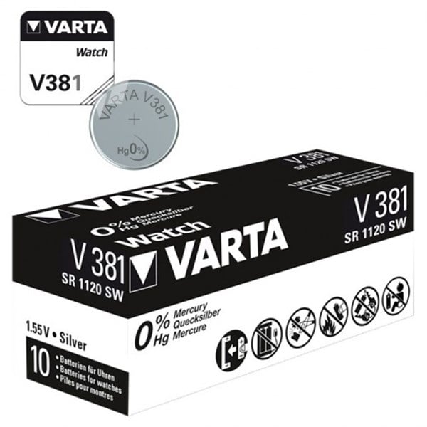 Varta AG8 - 381 - SR1120SW Hafıza Saat Pili 10 Adet