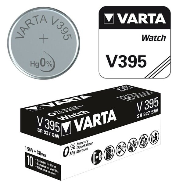 Varta AG7 - 395 - SR927SW Hafıza Saati Pili 10 Adet