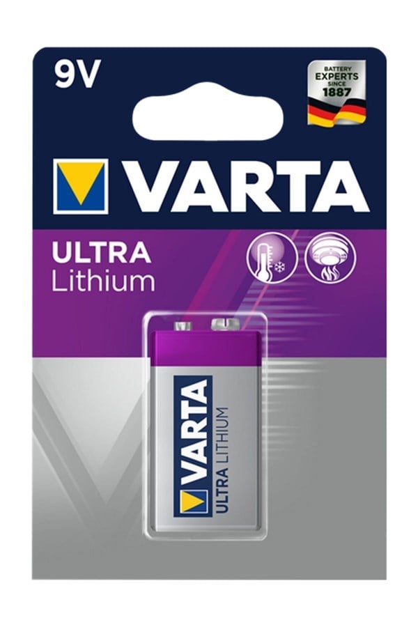 Varta Ultra Lıthıum 9V Kare Pil